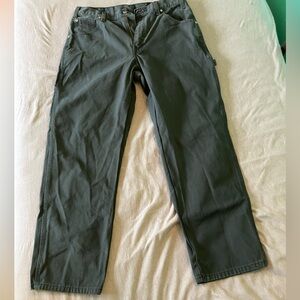 Dickies Canvas Heavy-Duty Work Pants in Dark Charcoal